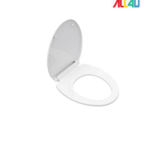 Parryware Solid Plus Soft Close Toilet Seat Cover with Hinges | Eco-friendly Material with Superior Finish | Round Shape & White Color | Seat Covers for Western Commode | Bathroom Fixtures (E83071C)